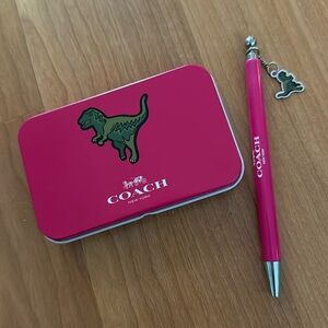 Coach Rexy Dinosaur Pen and Card Set